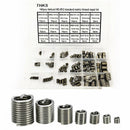 140Pcs Stripped Thread Rethread Helicoil Repair Insert Kit Set Metric M3-M12 Kit