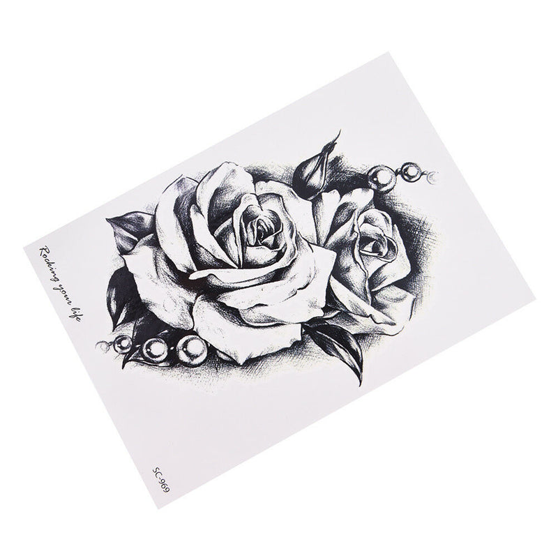 1xMakeup Rose Flower Tattoo Arm Body Art Waterproof Temporary Tattoo TOCA