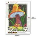 5D DIY Diamond Painting Full Drill Cross Stitch Kit Wall Art (Mushroom05)