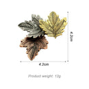 Retro Pin Maple Leaf Brooch Women Men Clothes Pin Accessories Party Jewelry