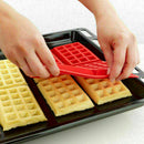 1 PCS Red Silicone Waffles Mold For Oven Waffle mold mold Tool Cake Kit' T5Q7