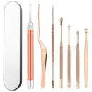 7-piece Set LED Light Ear Wax Removal Remover Kit Cleaner Curette Tool