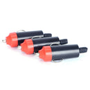 Replacement DC 12V Car Cigarette Lighter Male Socket Plug Connector Black LJ