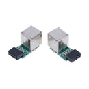 Internal motherboard 9pin to 2port USB2.0 a female adapter converter PCB boar.AU