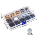 100Sets Colors 12.5mm Snap Fasteners Press Stud Button Clothing Fixing To ABI