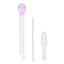 3pcs Baby Nasal Aspirator Set Infants Care Suction Snot Nose Cleaner (Pink) A