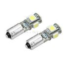 2Pcs Canbus Error Free BA9S H6W 5050 SMD 5 LED Auto Car Parking Light Bulb LED