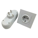Portable 3 Socket 16A 250V EU Plug 1 to 3 Socket Adapter Converter Outlet