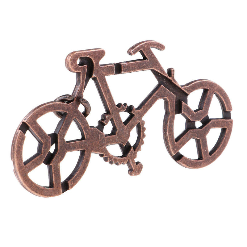 Metal Bike Puzzle Brain Teaser Toys for Party Games,Parent-children Games