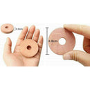 30Pcs 4.8cm Wardrobe Natural Moth Larvae Repeller Killer Cedar Wood Balls Rings