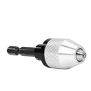 Quick Change Keyless Drill Bit Chuck 0.3-6.5mm Shank Adapter Converter Tool