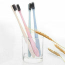 1x Soft Bamboo Charcoal Toothbrush Nano Brush Oral Dental Clean Wheat straw