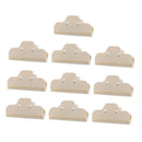 10 Pcs Food Bread Storage Clip Household Snack Sealing Bag Clips 4inch Beige