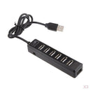 3x High Speed 7 Port USB HUB 2.0 Multi Splitter Expansion PC Laptop Adapter