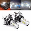 2 Pcs High Quality 80W White Color H4 LED Fog Light Bulbs Car Headlights Deluxe