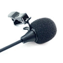 Microphone Pinzas Mini 3.5mm Jack For PC Cell Phone Pad Negro Soportes