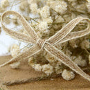 Natural Jute Burlap Hessian Ribbon Lace Trims Tape Rustic Wedding Decor O6N C2H8