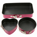 3Pcs Cake Loaf Pan Non-Stick Bread Mold Baking Tool Tray Bakeware Nice Fashion