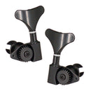 2+2 Sealed Bass Tuning Pegs Keys Machine Head Tuners for Bass, Black
