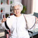 Soft Flannel Wearable Shawl Blanket Button Closure for Sofa Snap 80*130cm