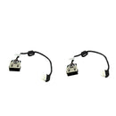 2pcs DC Power Jack plug in Cable Fit for Lenovo 80HW 80FG 5.3inch Black New