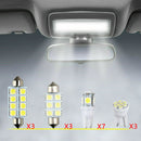 16* Xenon White LED Bulb Interior License Plate Light Package Kit Accessories