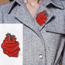 Creative Heart Shaped Badges Brooch Halloween Backpack Pins Jewelry Gift
