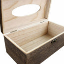 1PC Useful Wooden Retro Tissue Box Cover Paper Napkin Holder Case Home Car De X5