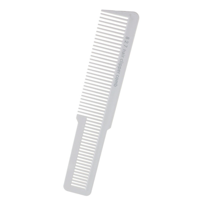 Professional Flat Top Comb Hair Care Stylist Hair Cutting Tool White
