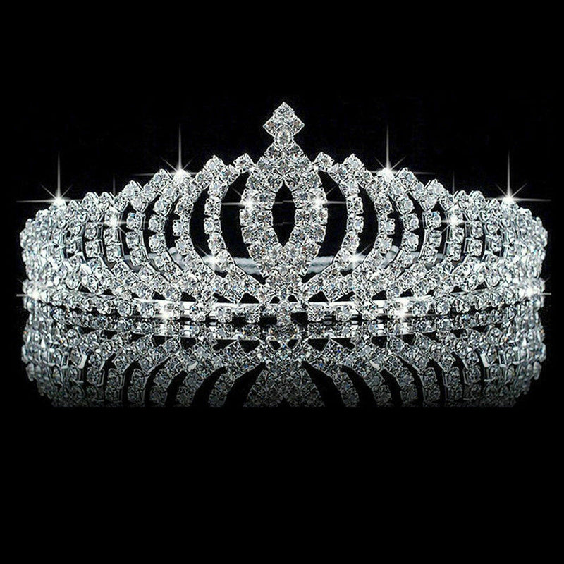 Bridal Wedding Rhinestone Crystal Tiara Hair Band Princess Prom Crown Headbands