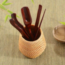 Handmade Autumn Rattan Weaving Tea Ceremony Accessories Storage Box Storage
