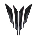 4pcs Front Bumper Splitter Fins Body Spoiler Canards for Car Trunk(Black)