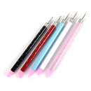 Double Different Head Dotting Pen Nail Dotting Tool Tips Bead Picker Wax Pen LJ
