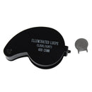 40x 25mm Eyes Optical Glass Loupe Magnifier Magnifying LED Light Q4C9