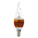 Dimmable E14 3 LED Bulb Candle Lamp Warm White 3600K AC 220V 3W High Power Q2R5