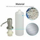 300ML Kitchen Sink Soap Dispenser Polish Stainless Hand Liquid Pump Bottle USA~~