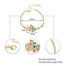 Crystal Swan Bracelet Fashion Adjustable Chain Bracelets Women Jewelry Gift