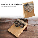 17 Keys Kalimba Pine Musical Instrument Thumb Finger Piano for Beginner A