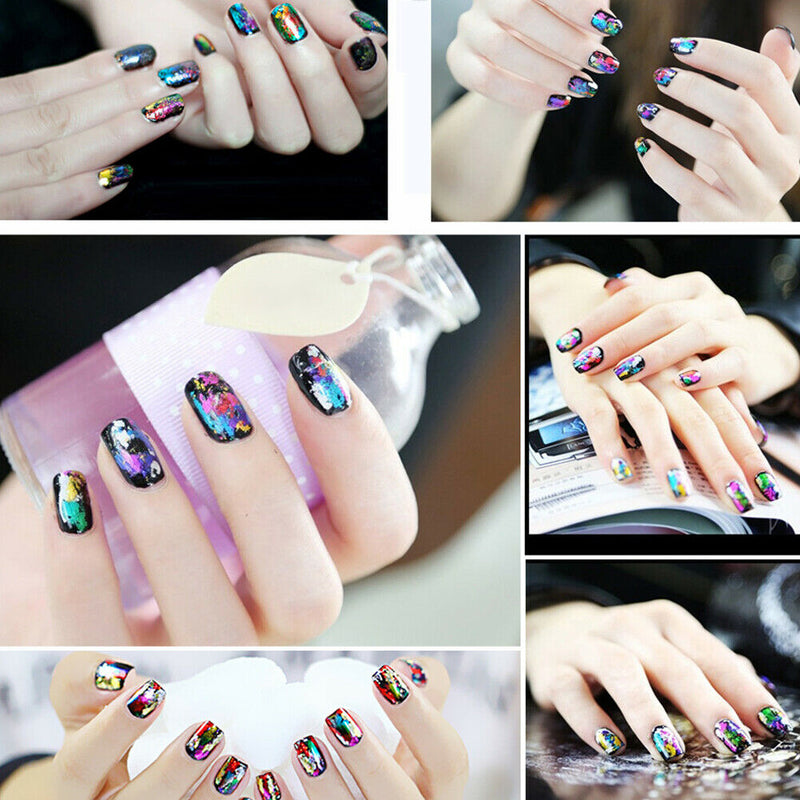 30pcs Nail Art Fittings Transfer Foil Stickers Paper Starry Sky Shining