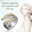1pc Adjustable Ring Leaf Thumb Fingers Rings Opening Jewelry Women Gift Fas I1C4