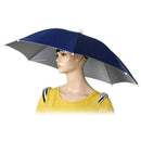 2PCS Umbrella Hat Headwear for Outdoor Fishing Gardening Beach (Royal Blue)