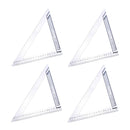 4x 8inch Steel Triangle Ruler Protractor Miter Frame Square Measure Tool