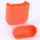 Wireless Earphone Silicone Case for Airpods Protector Charging Box (Orange) A