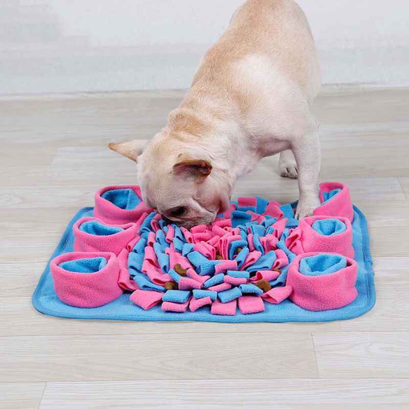 Dog Snuffle Feeding Mat Washable Pet Training Mat Sniffing Soft Fleece Pad