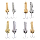 4Pcs Metal Spoon Fishing Lures Hard Baits for Freshwater Saltwater, 5g/15g