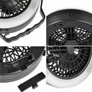 Outdoor Camping Portable USB Rechargeable LED Multifunction Fan Light Hangi L5J7