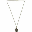 Round Shape Retro Striped Volume Necklace Pocket Watch Bronze