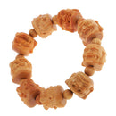 Wooden carved bracelet of eighteen Rohan for peace or lucky