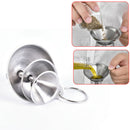 1pc 304 Stainless Steel Funnel Essentail Oil Flask Funnel Wine Water Fil Gn