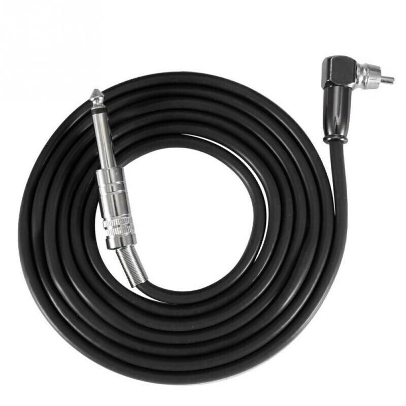 (Black) - Silicone Soft Tattoo Clip Cord, Flexible Silicone Hook Line Core fgd